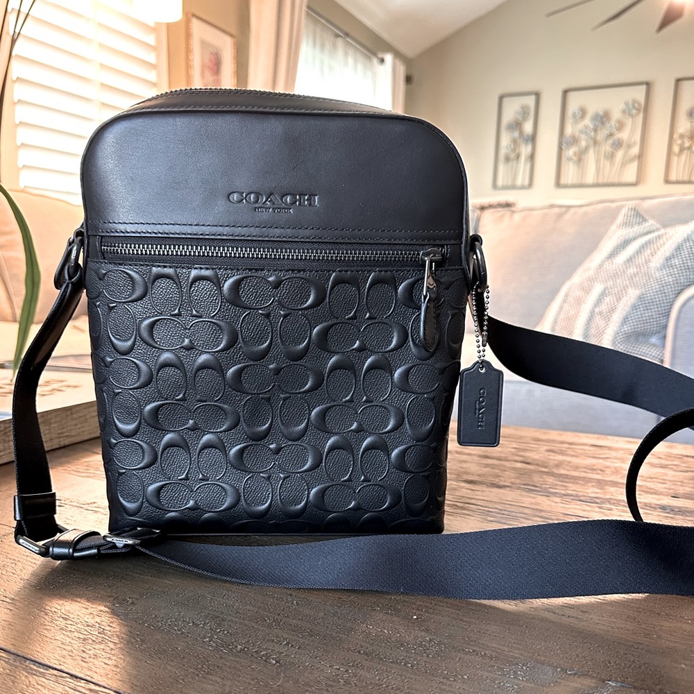 Coach Houston Flight Bag in Signature Leather